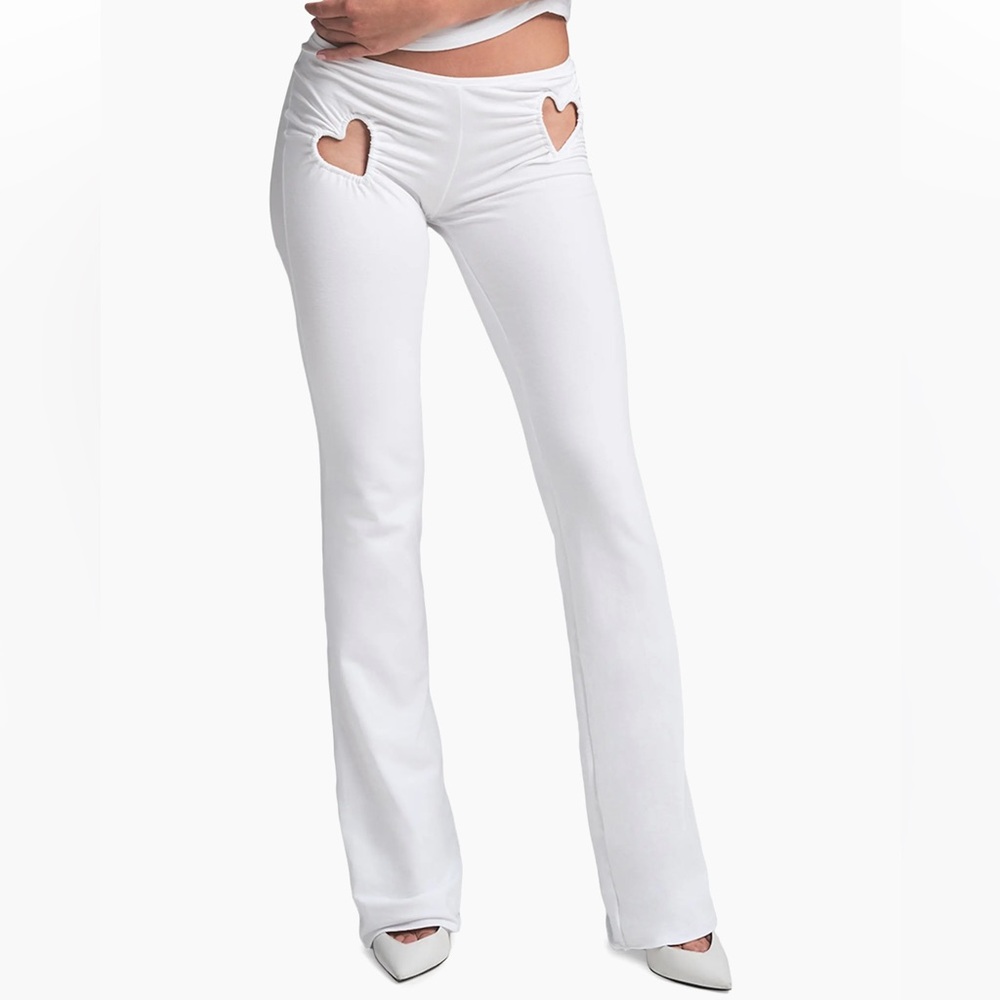 NWT SKIMS Heart Cutout Cotton Jersey Pants